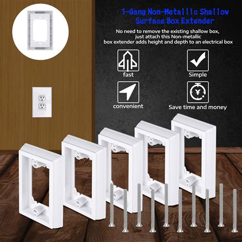 non metallic box extender|exterior electrical box extender.